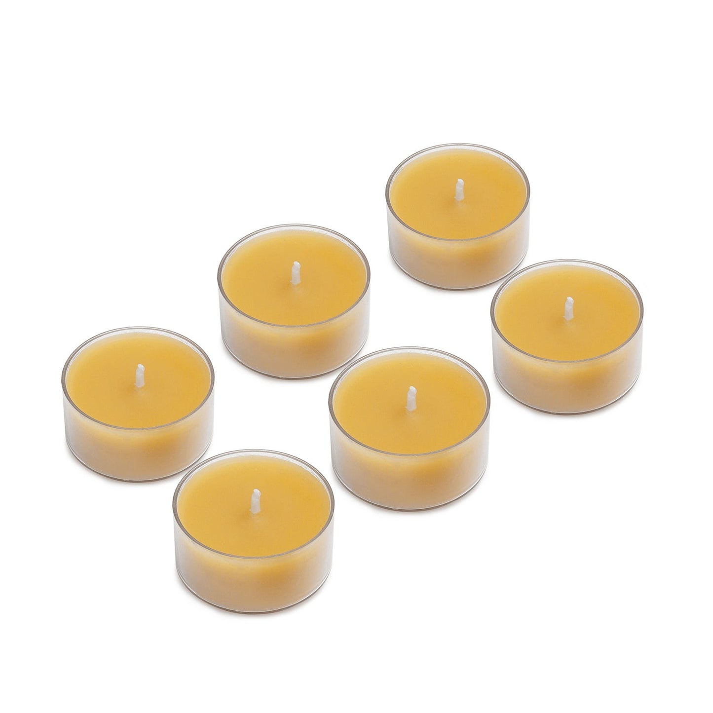 Set of 6 Mustard Oud Tea Lights