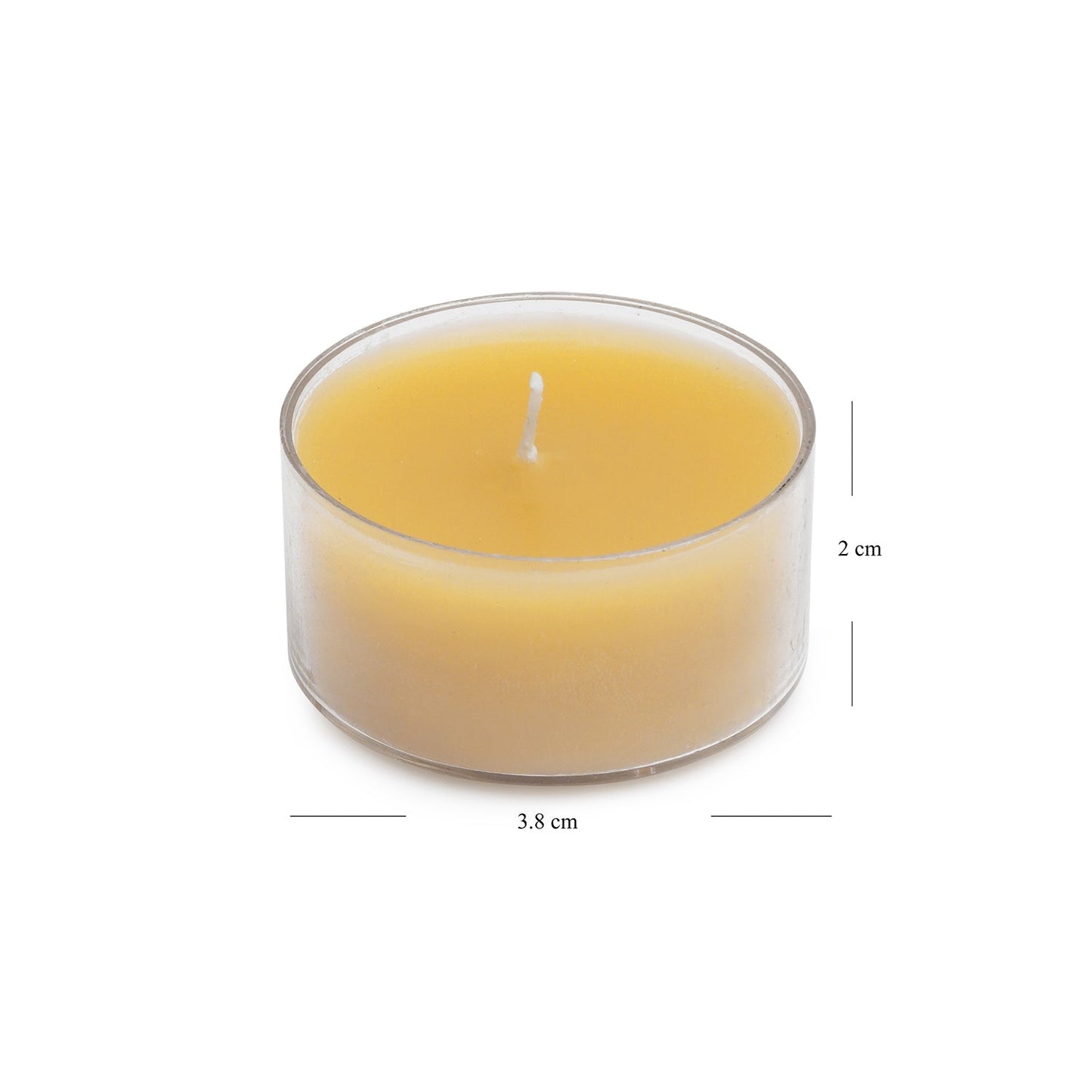 Set of 6 Mustard Oud Tea Lights