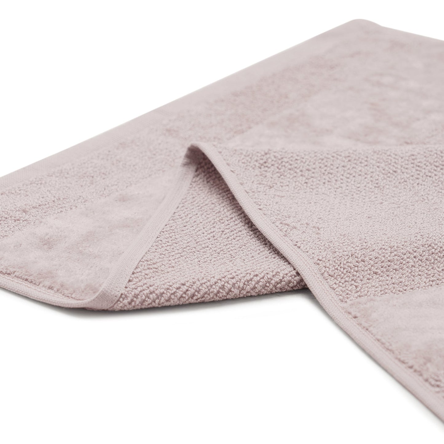 Set of 4 Light Pink Sheared Hand Towels