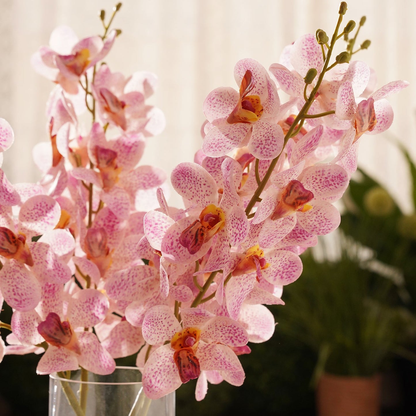 Pink Mokara Artificial Flower Stem - Single