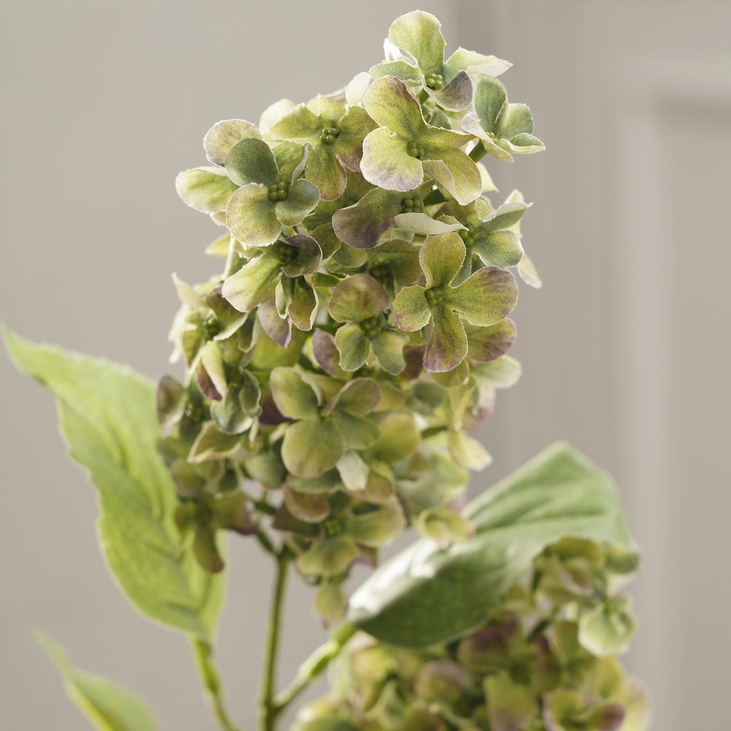Green Artificial Hydrangea Paniculata Spray