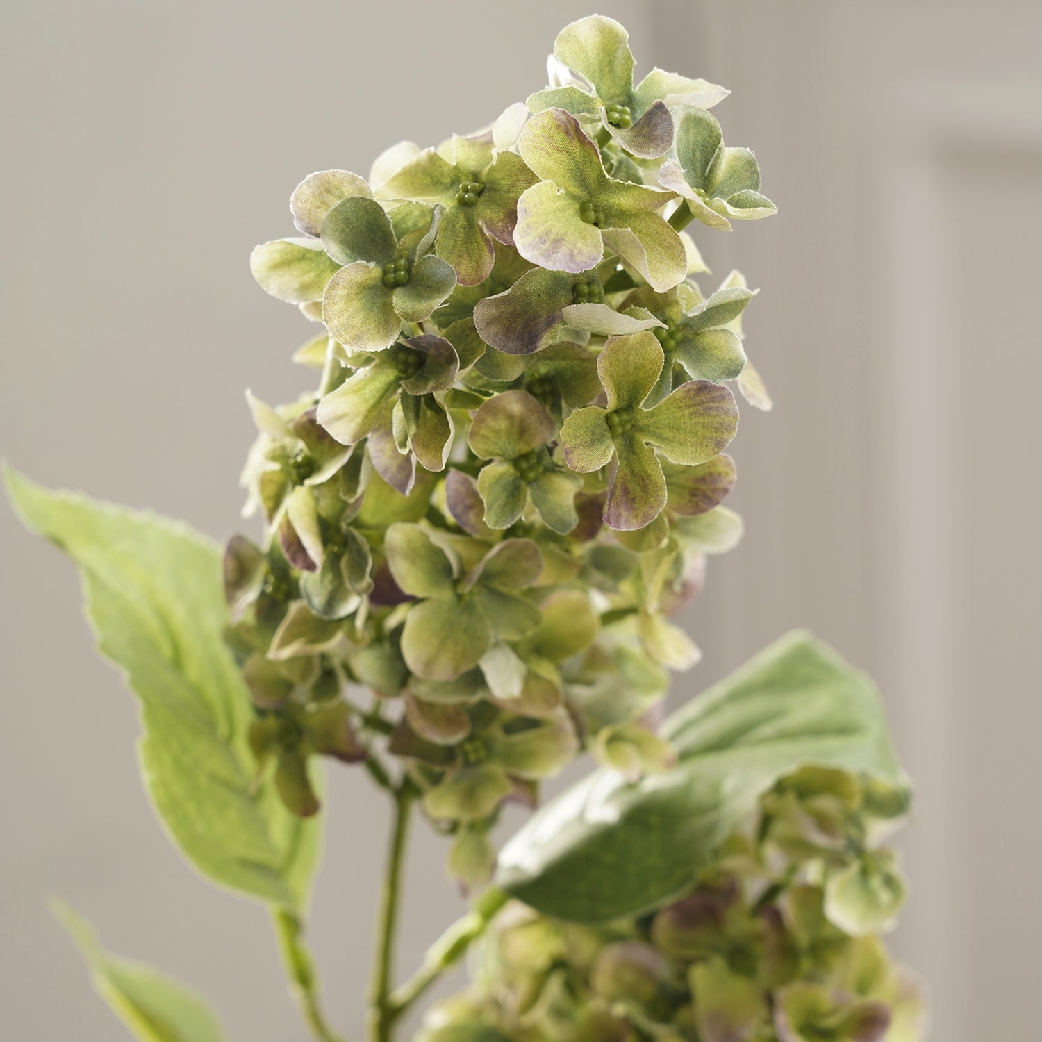 Green Artificial Hydrangea Paniculata Spray