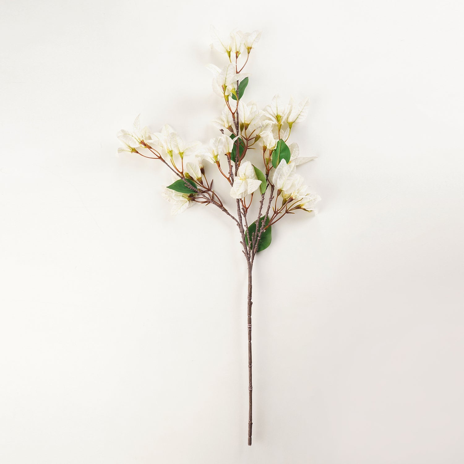 Ivory Bougainvellia Artificial Flower Stem - Single