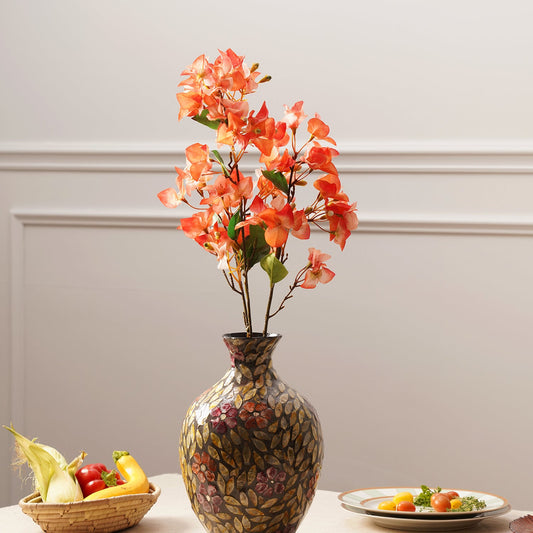 Orange Bougainvellia Artificial Flower Stem - Single
