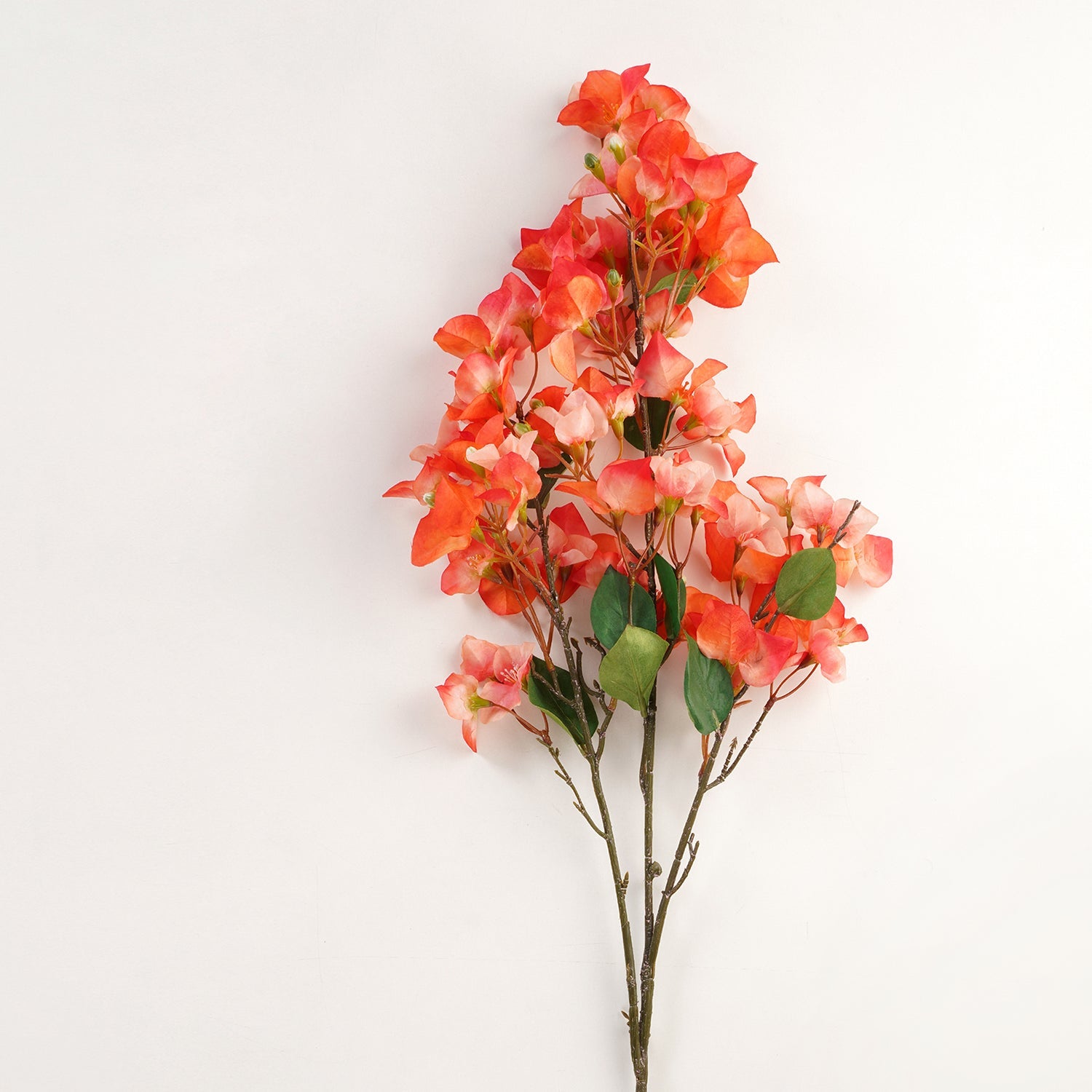 Orange Bougainvellia Artificial Flower Stem - Single