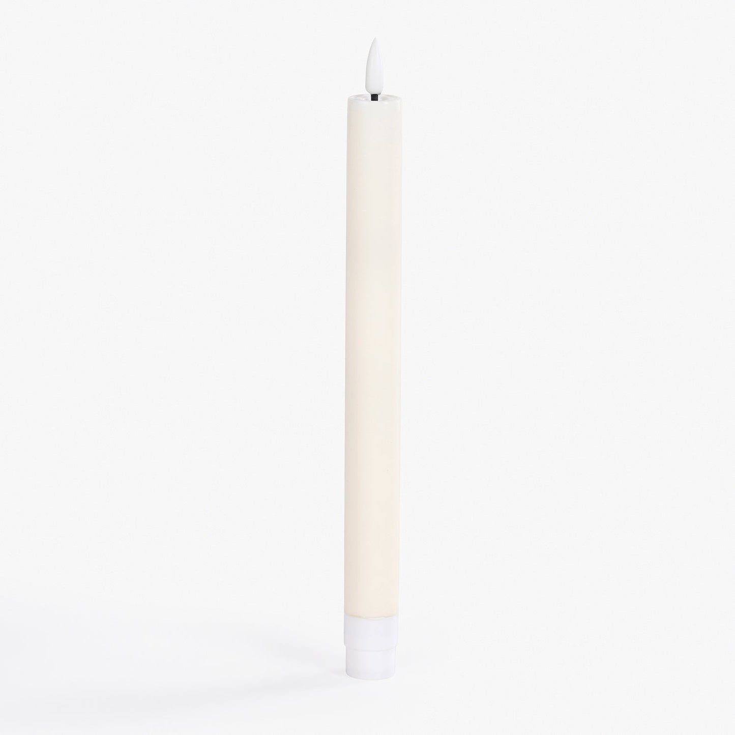 Ivory Flickering Flameless LED Taper Candle