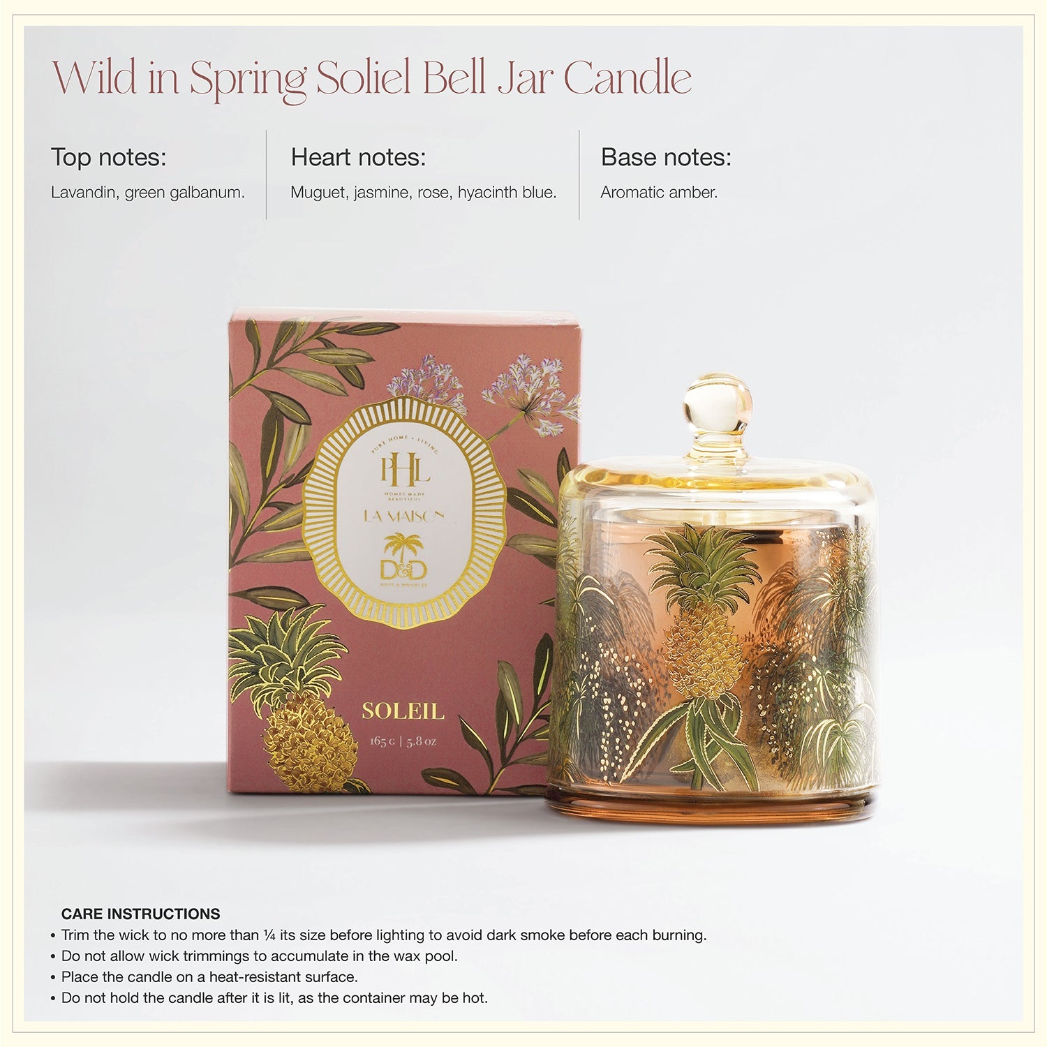 Brown Wild in Spring Soliel Bell Jar Candle