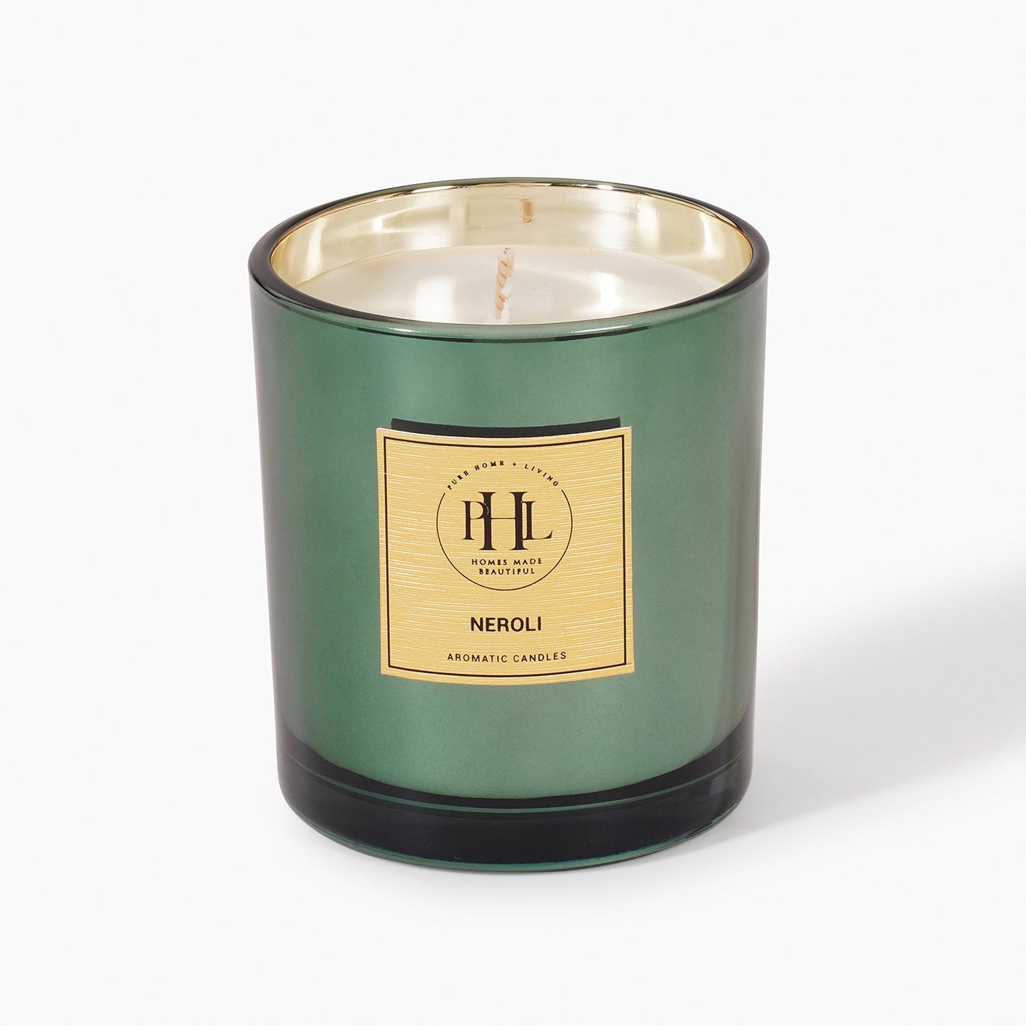 Green Scented Wax Filled Candle Jar - Neroli