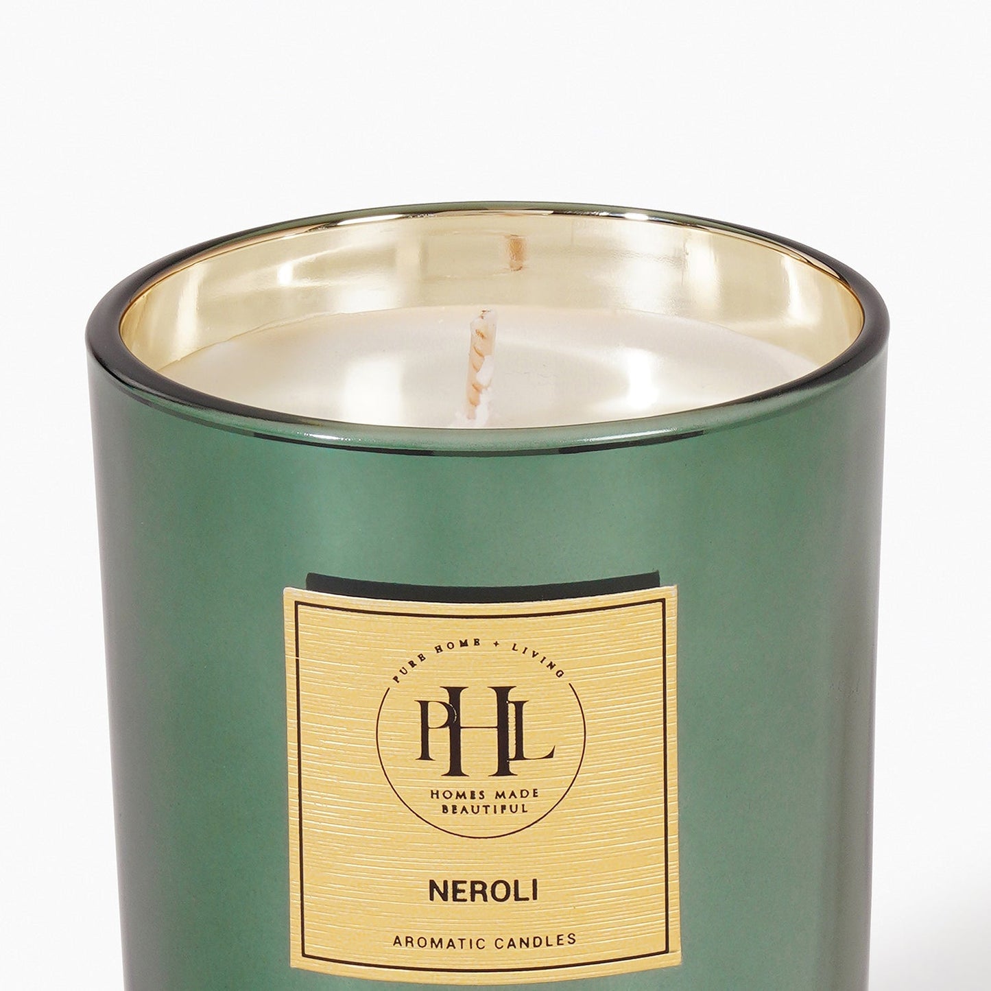Green Scented Wax Filled Candle Jar - Neroli
