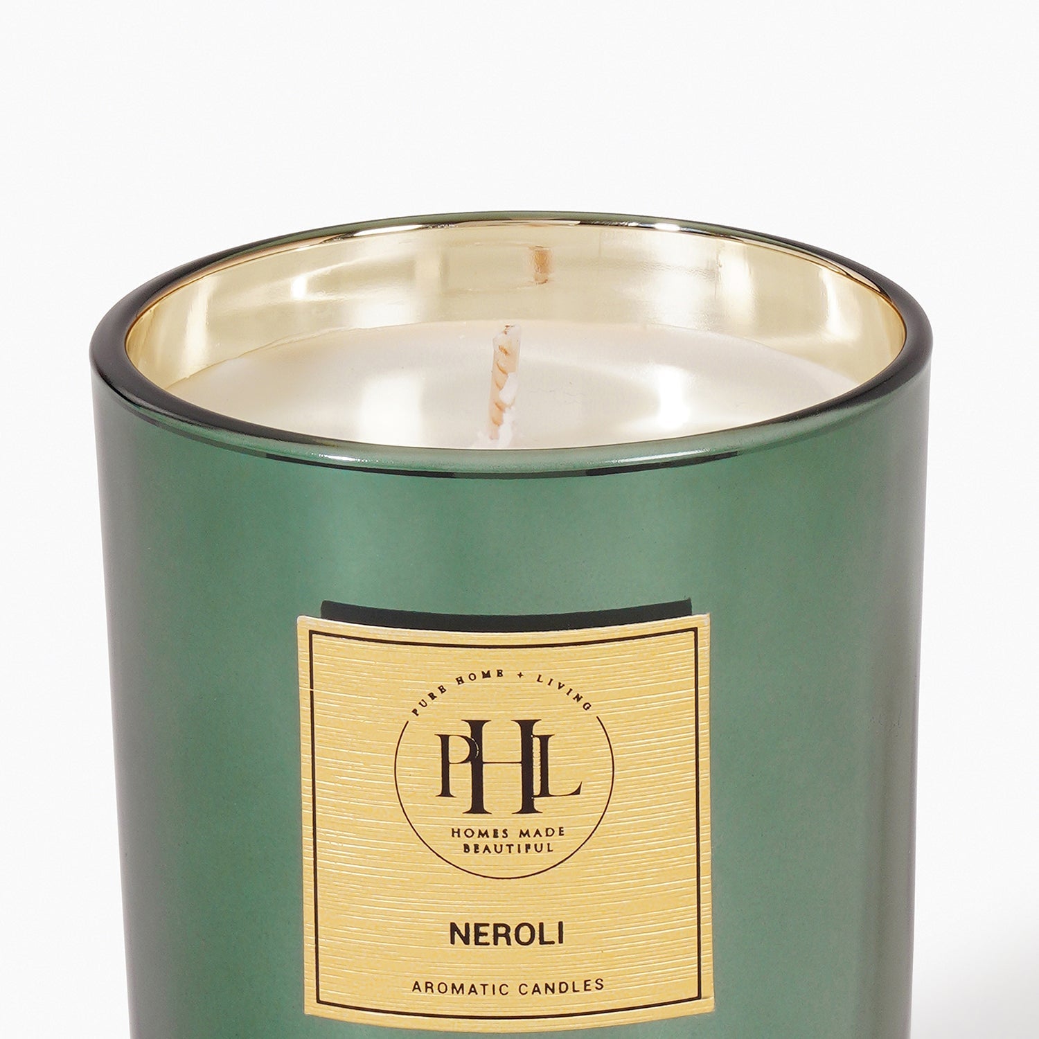 Green Scented Wax Filled Candle Jar - Neroli