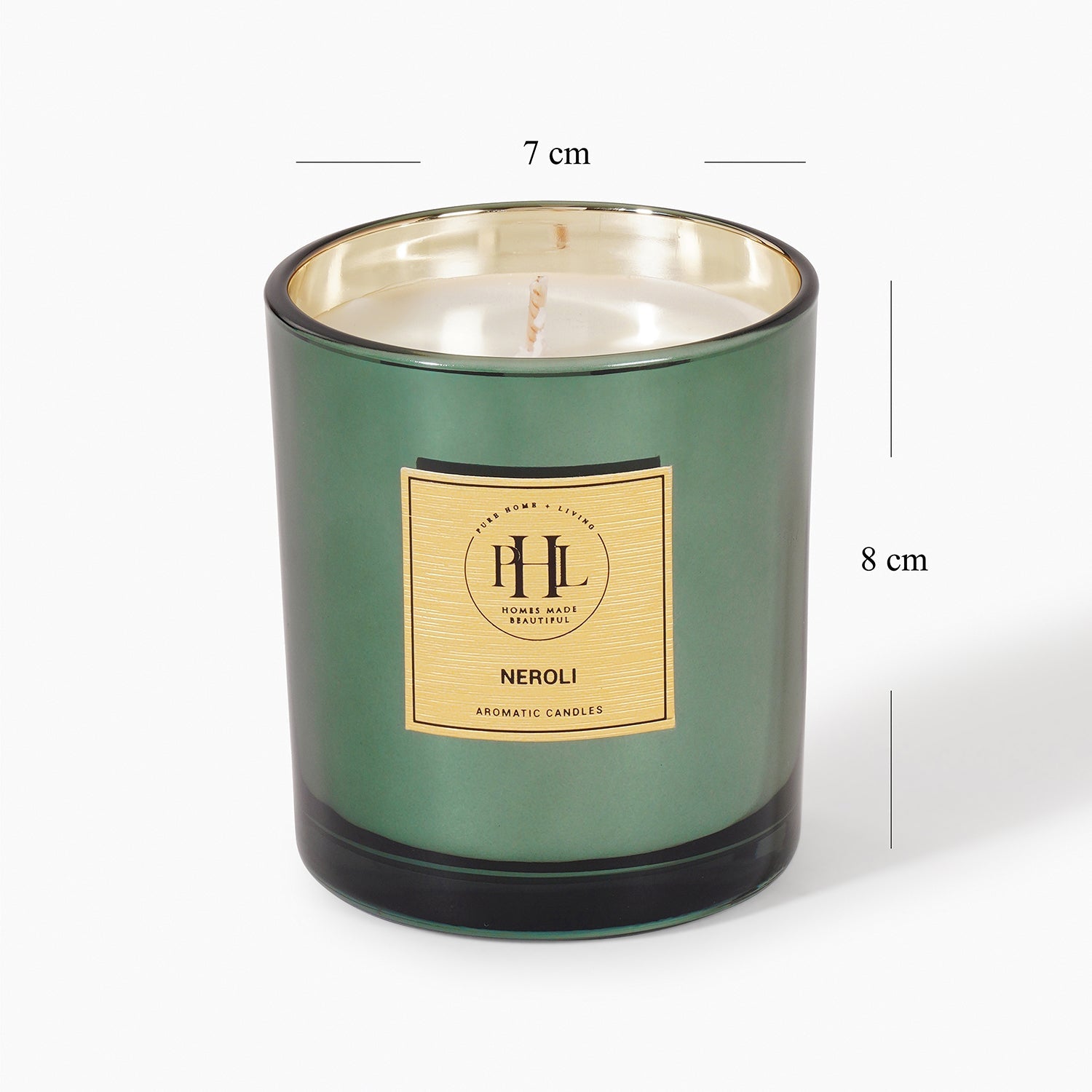 Green Scented Wax Filled Candle Jar - Neroli