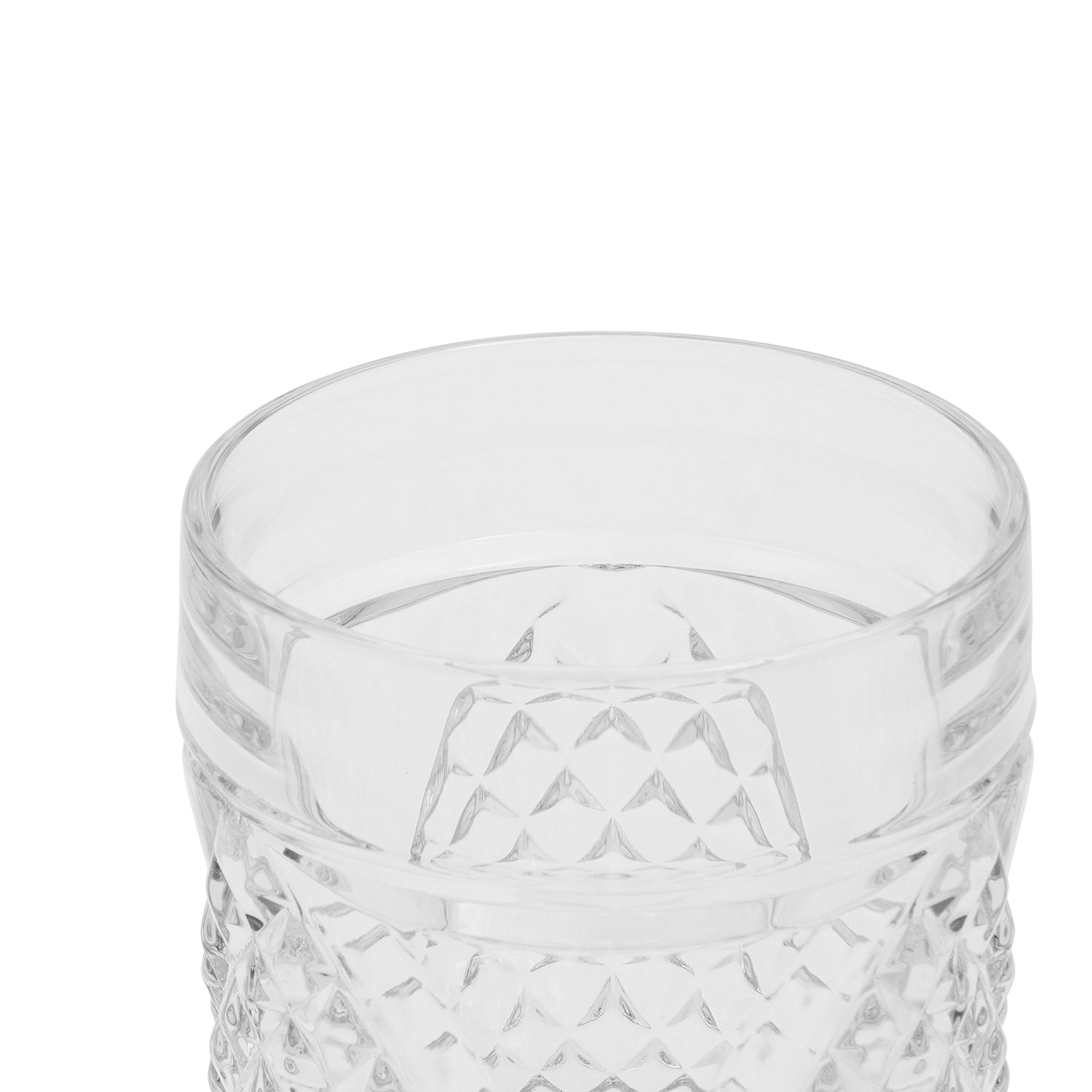 Clear Cut Whiskey Glass
