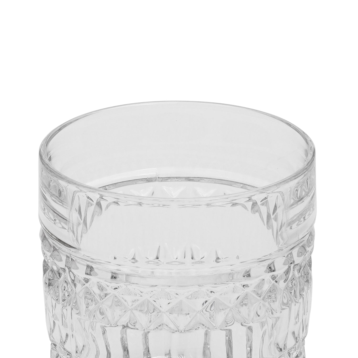 Clear Cut Whiskey Glass
