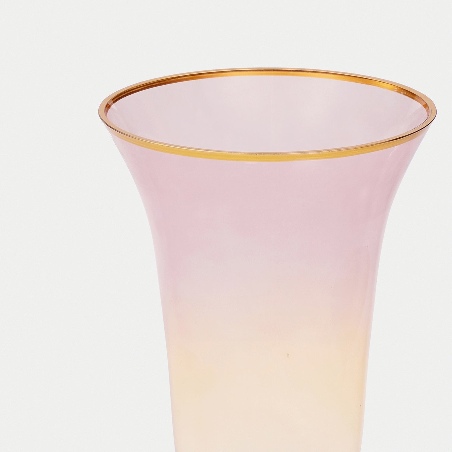 Pink Ombré Glass Vase - Large