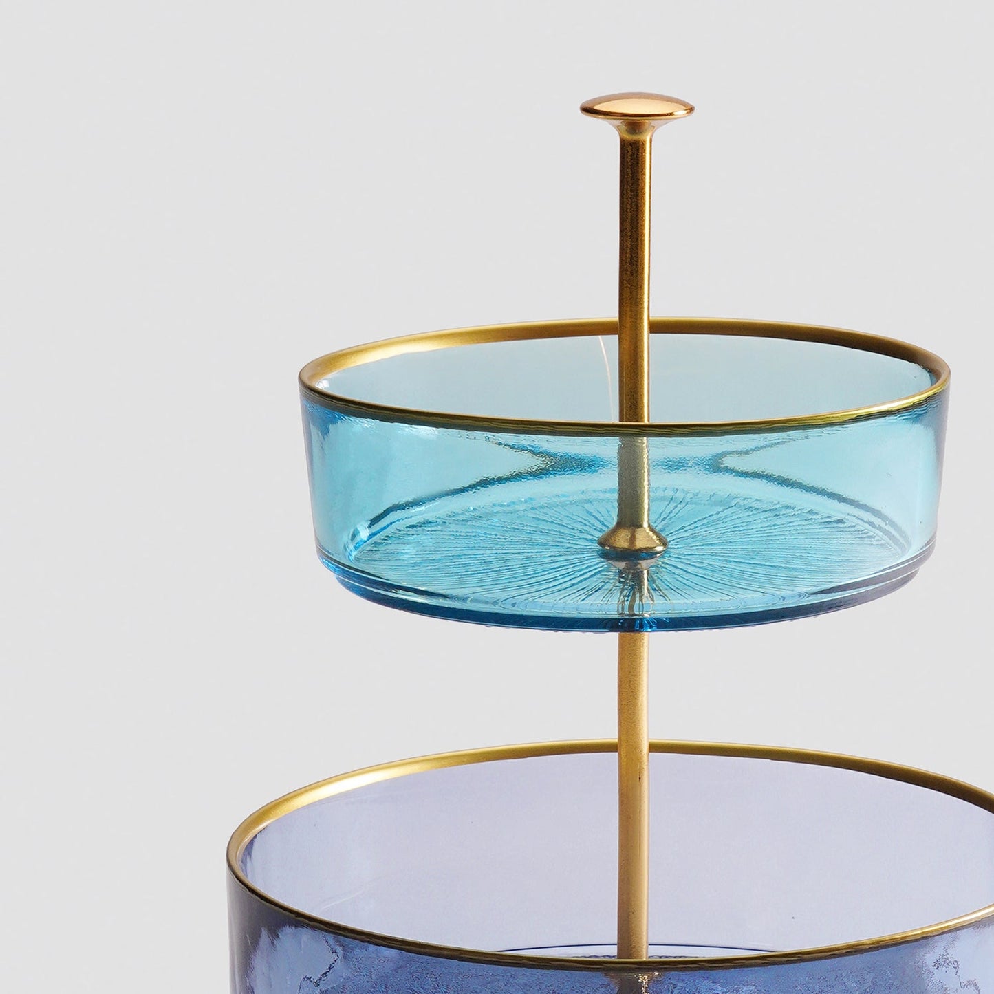Amber & Pink Two Tiered Radial Textured Cookie Stand