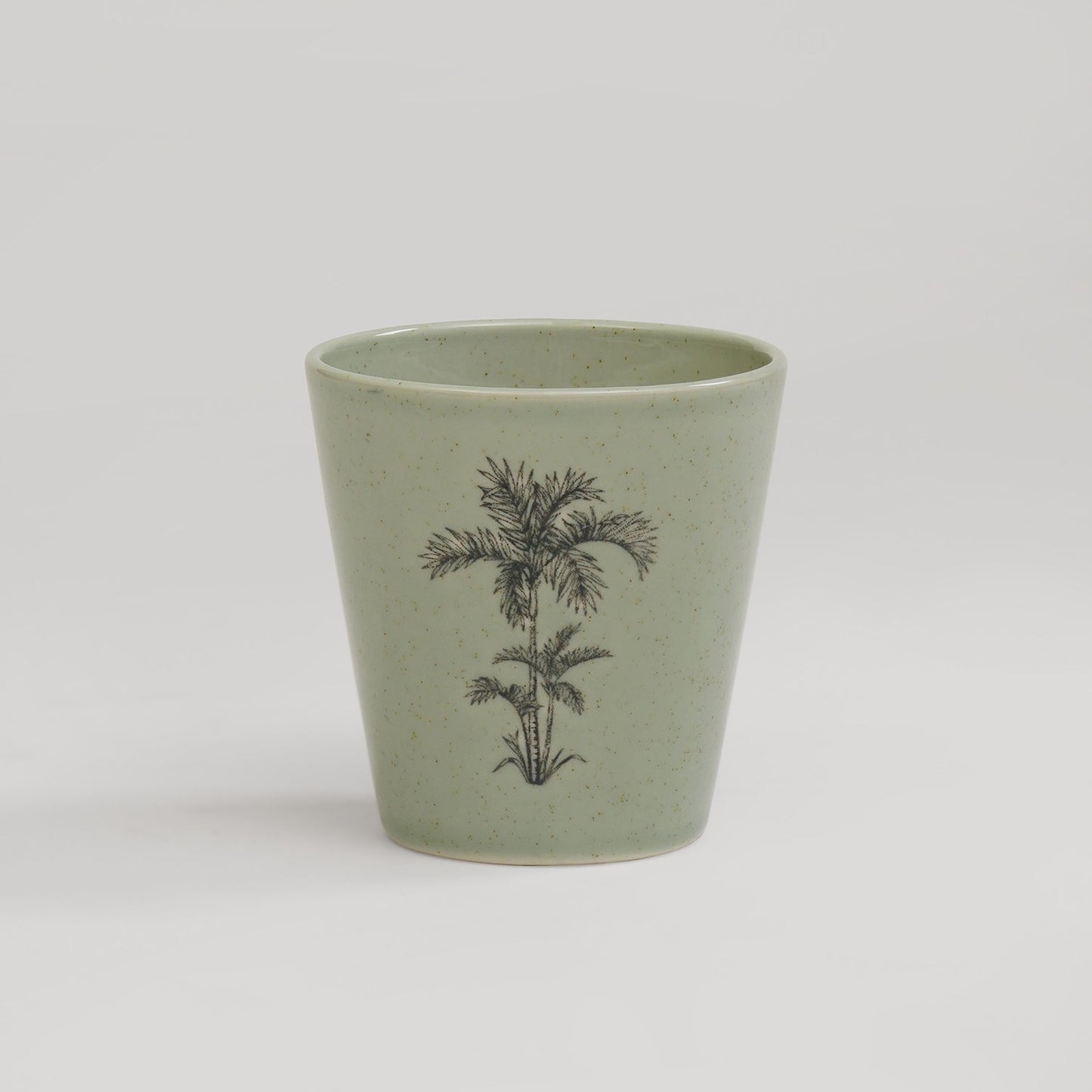 Green Ceramic Printed Tumbler