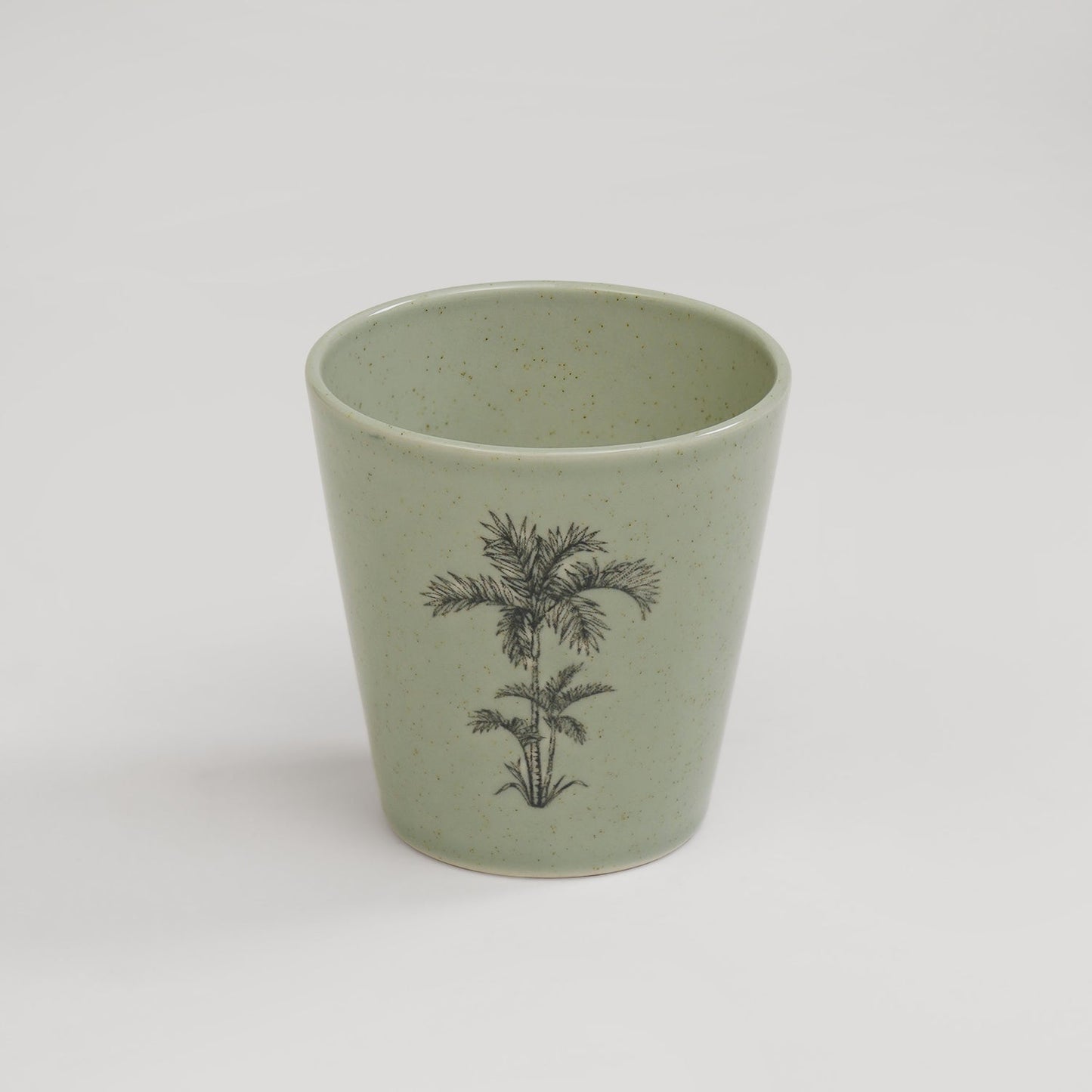 Green Ceramic Printed Tumbler