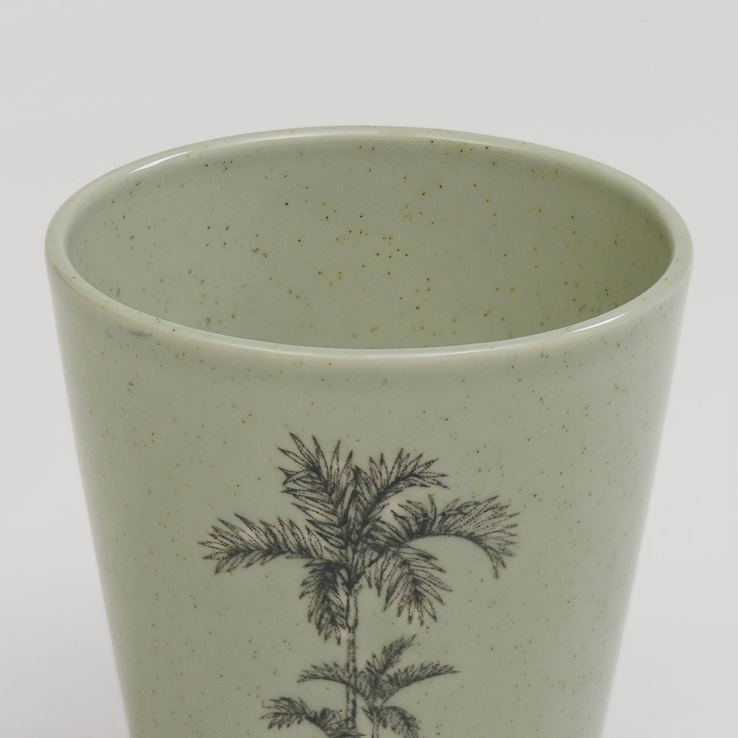 Green Ceramic Printed Tumbler