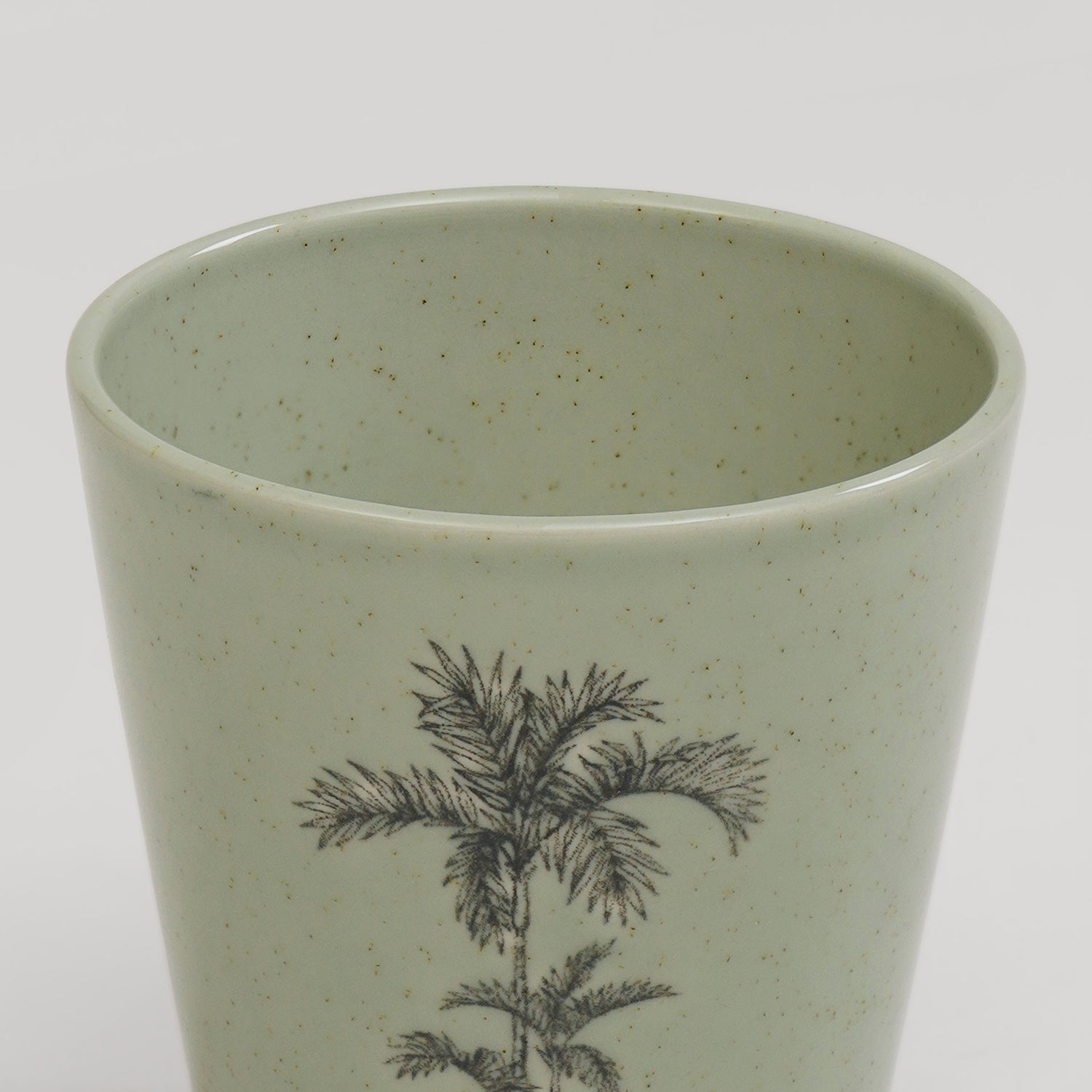 Green Ceramic Printed Tumbler