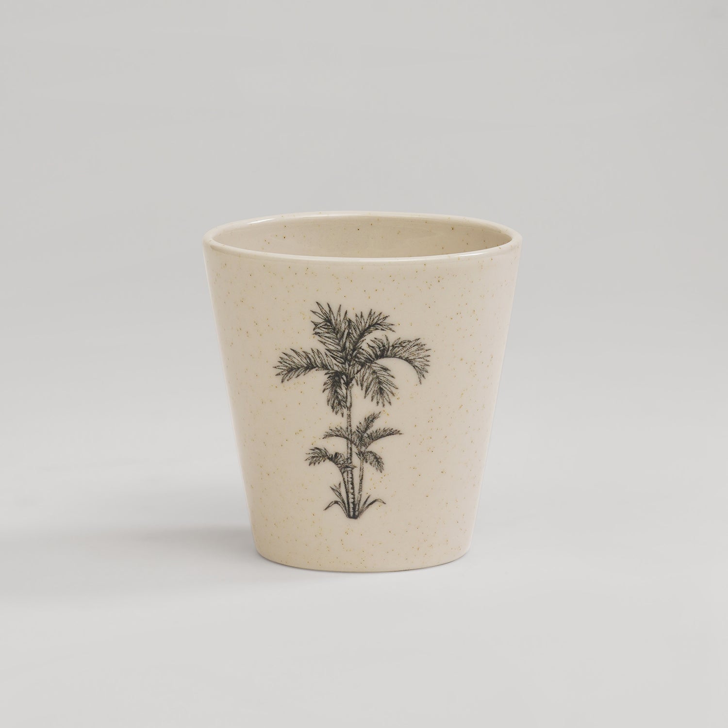 Ivory Ceramic Printed Tumbler