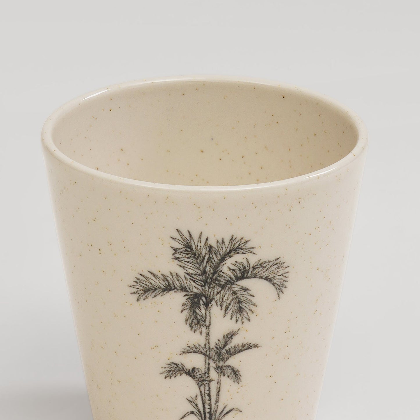 Ivory Ceramic Printed Tumbler