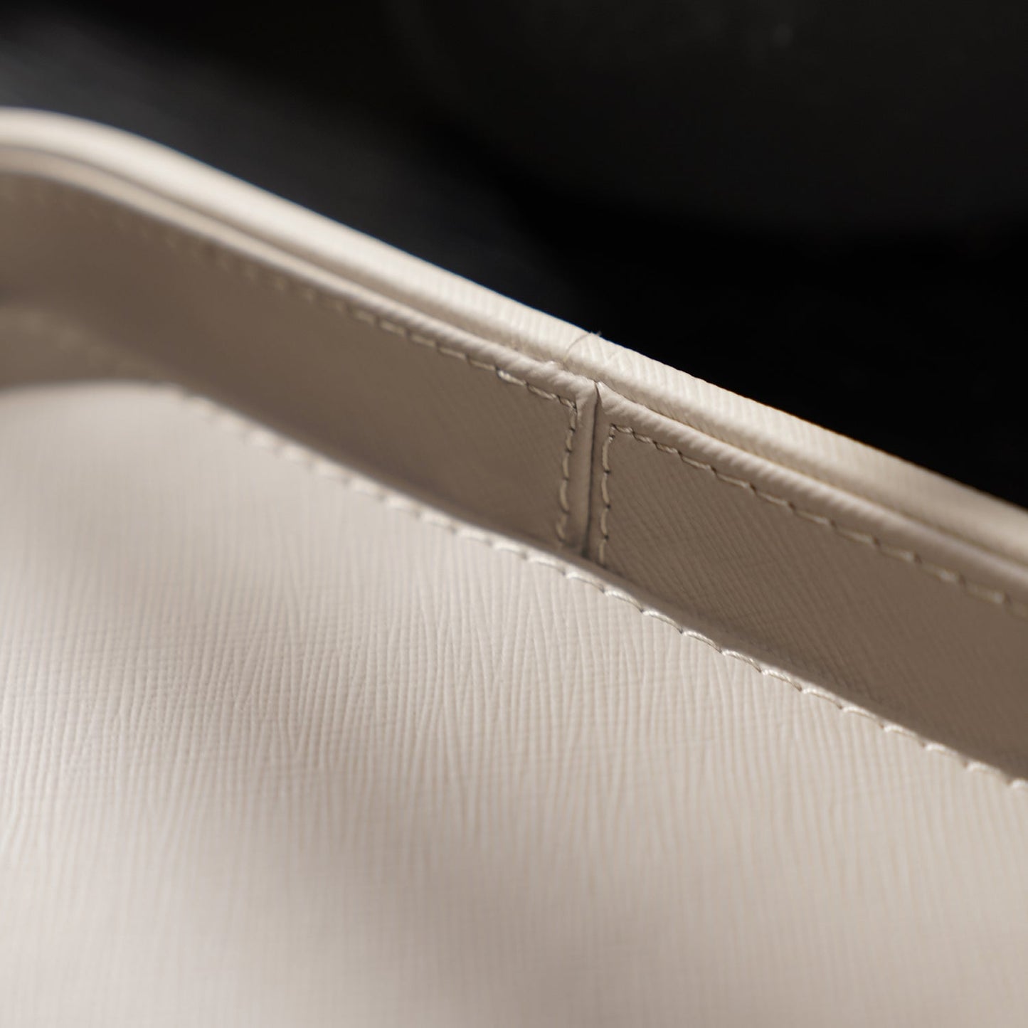 Beige Faux Leather Tray