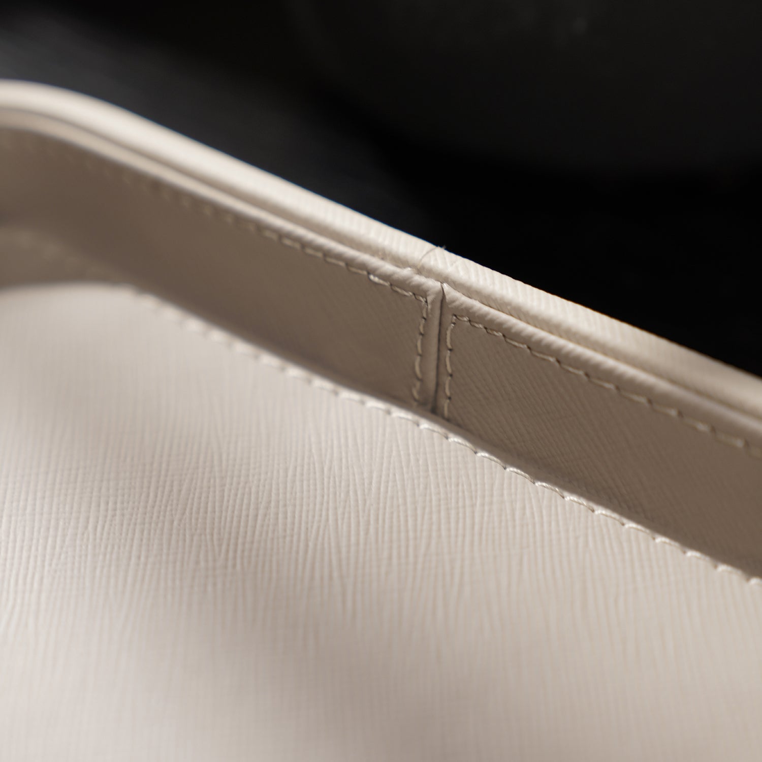 Beige Faux Leather Tray