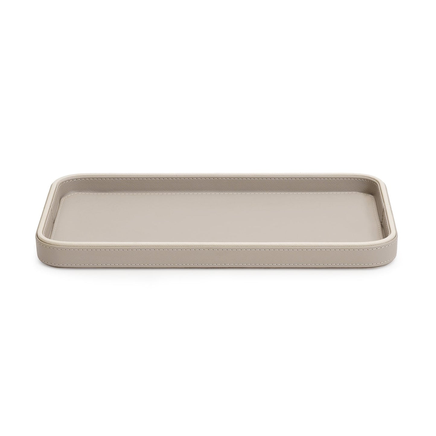 Beige Faux Leather Tray
