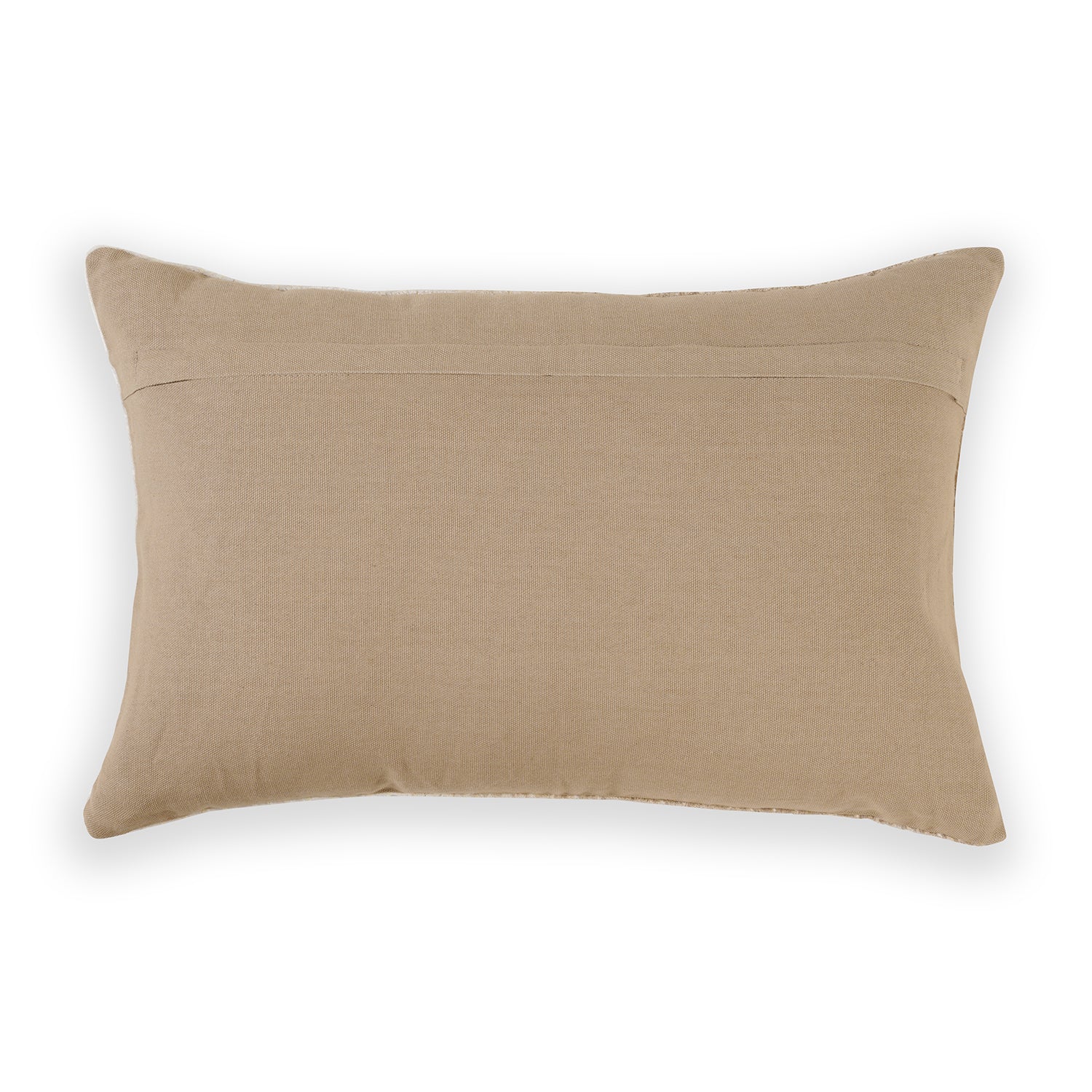 Ivory Pleated Rectangle Cushion Cover