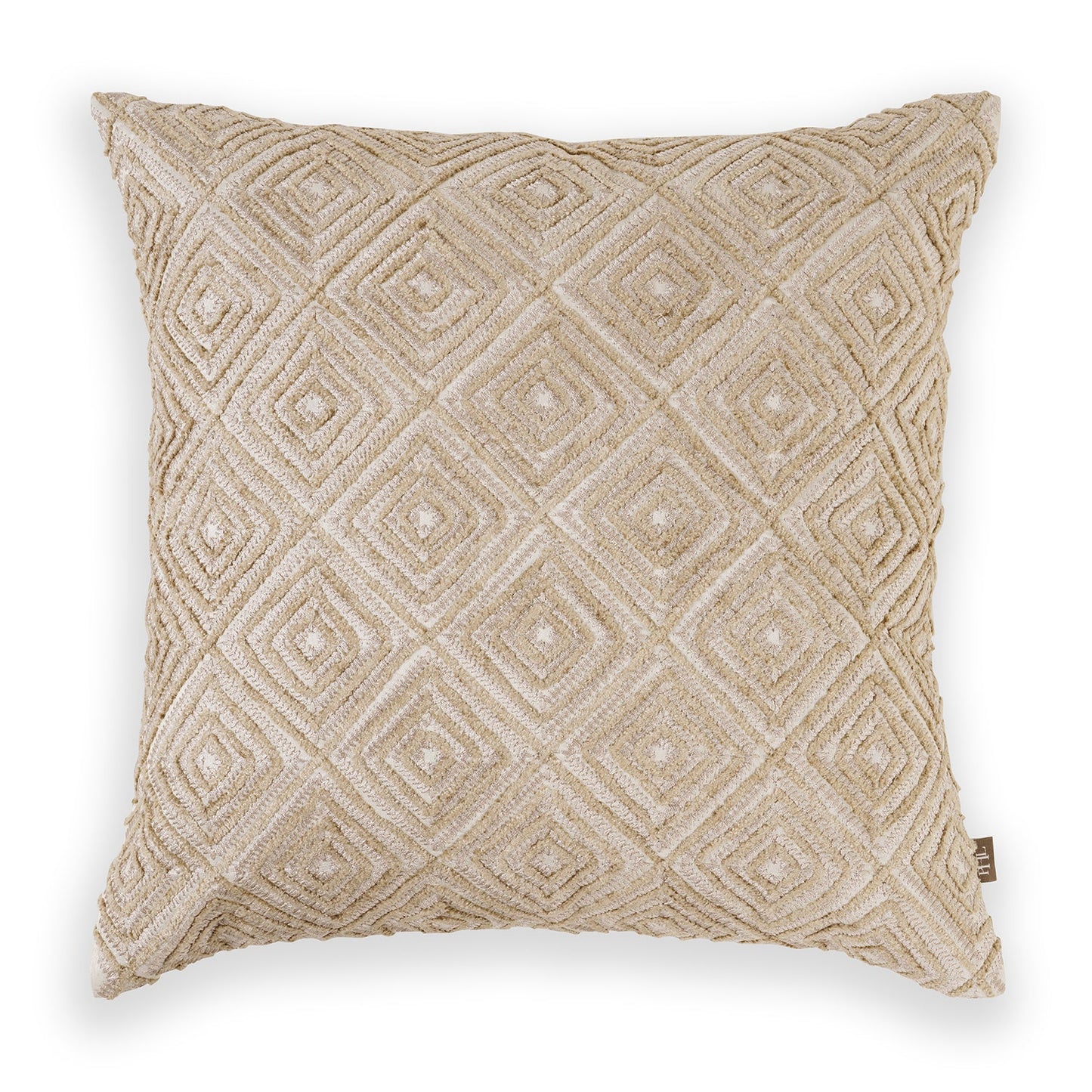 Beige Dori Embroidery Cushion Cover