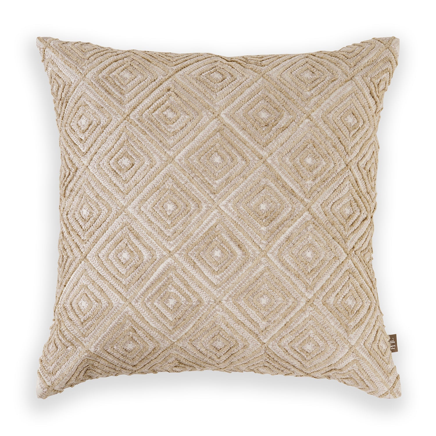 Beige Dori Embroidery Cushion Cover