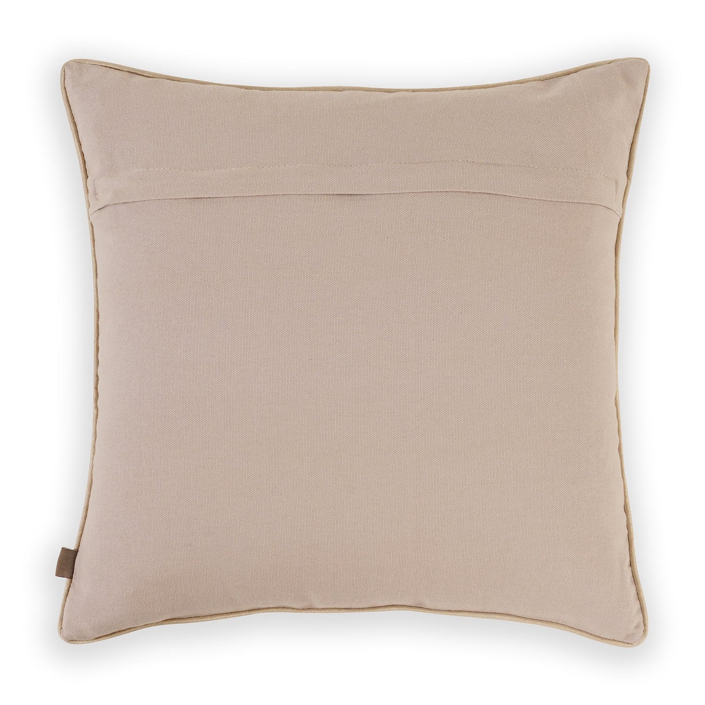 Beige Embroidered Cushion Cover
