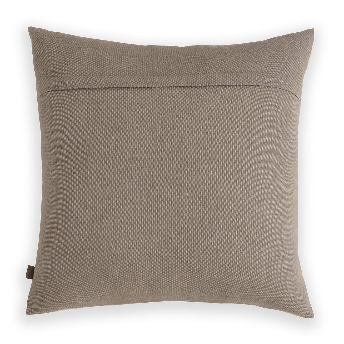 Beige Applique Embroidered Cushion Cover