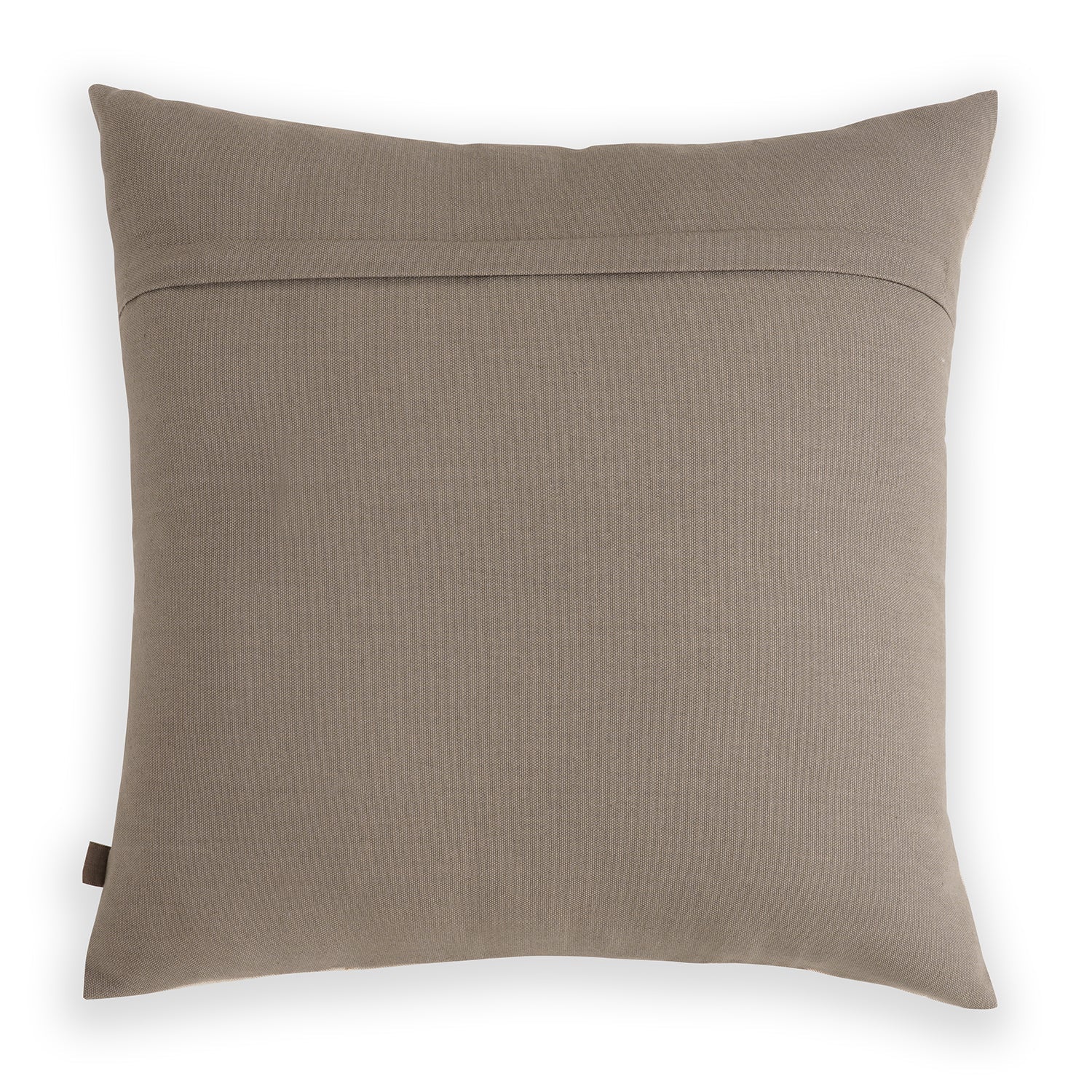Beige Applique Embroidered Cushion Cover