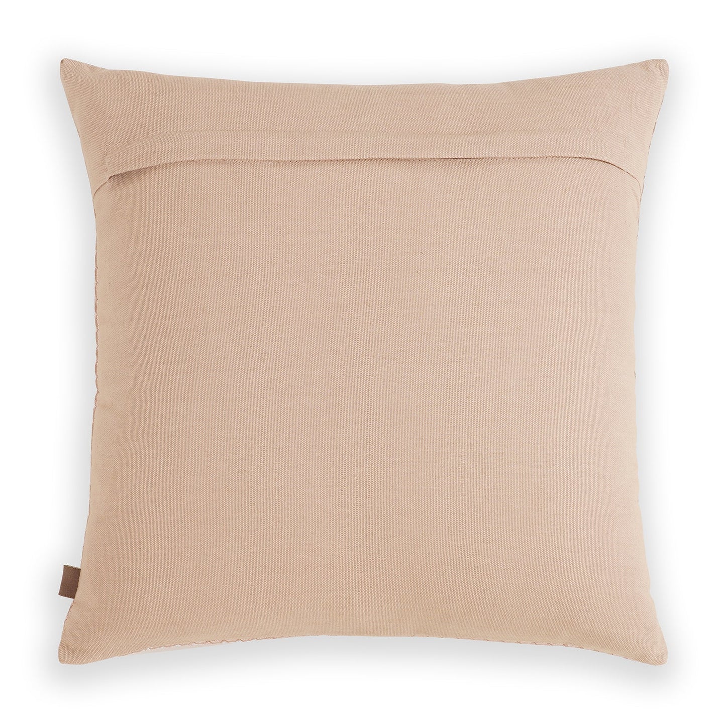 Pink Woven Textured Cushion Cover