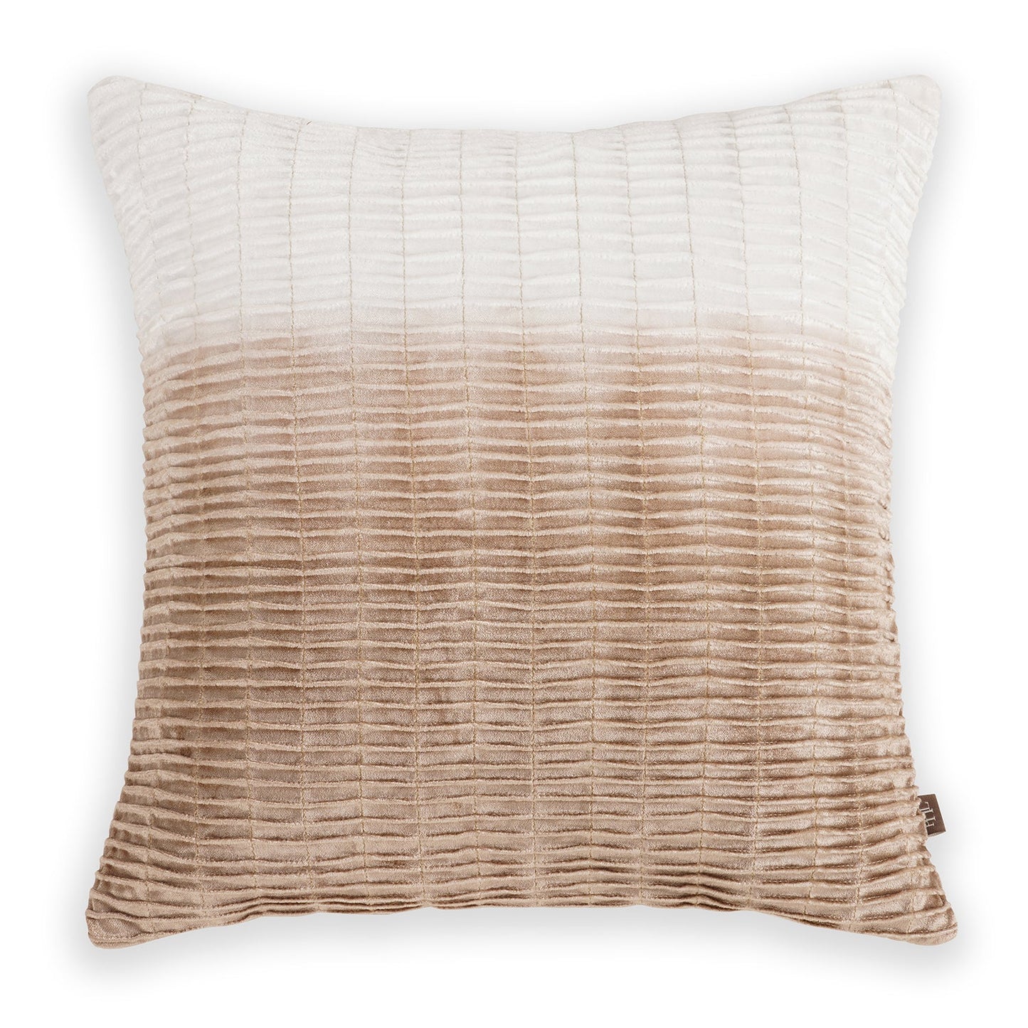 Beige Ombre Textured Cushion Cover