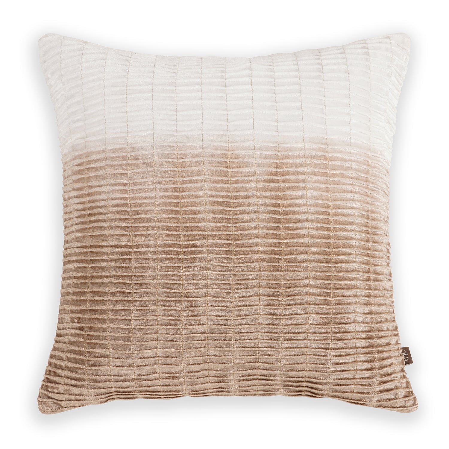 Beige Ombre Textured Cushion Cover