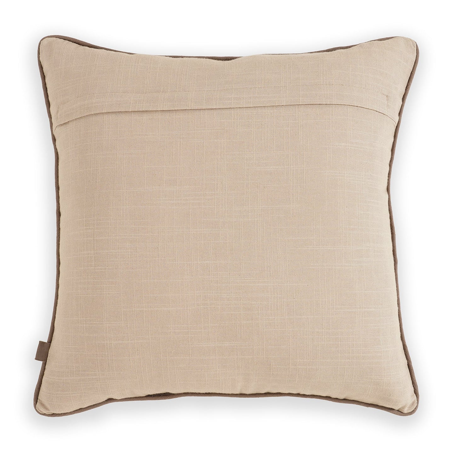 Beige Dori Embroidery Square Cushion Cover