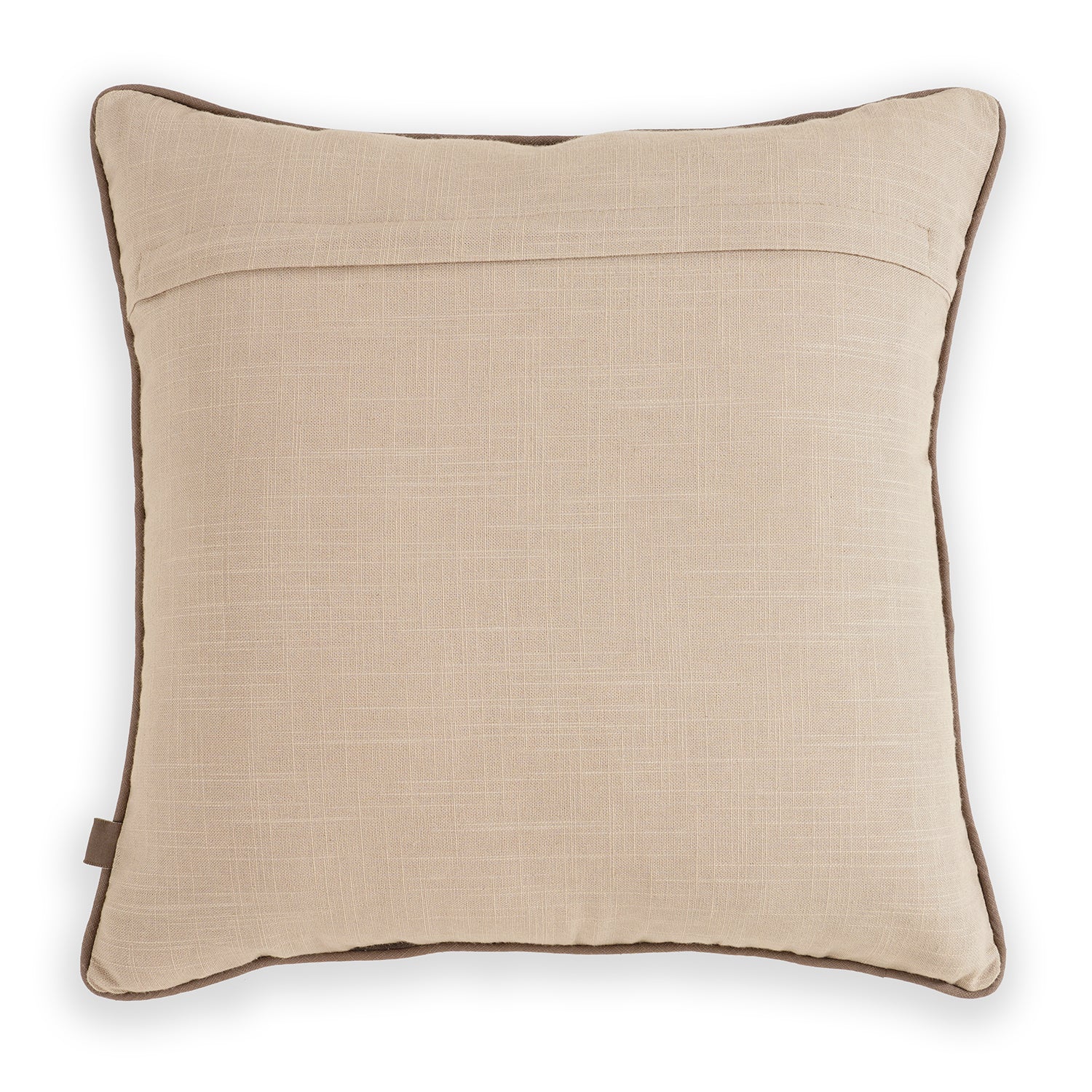 Beige Dori Embroidery Square Cushion Cover