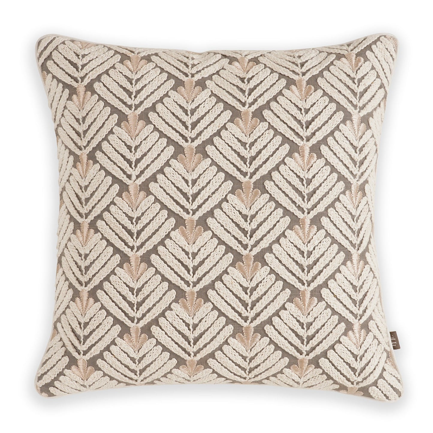 Off White Doori Embroidery Cushion Cover