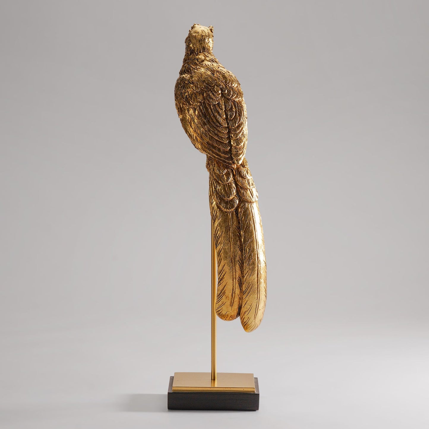 Gold Polyresin Bird Figurine
