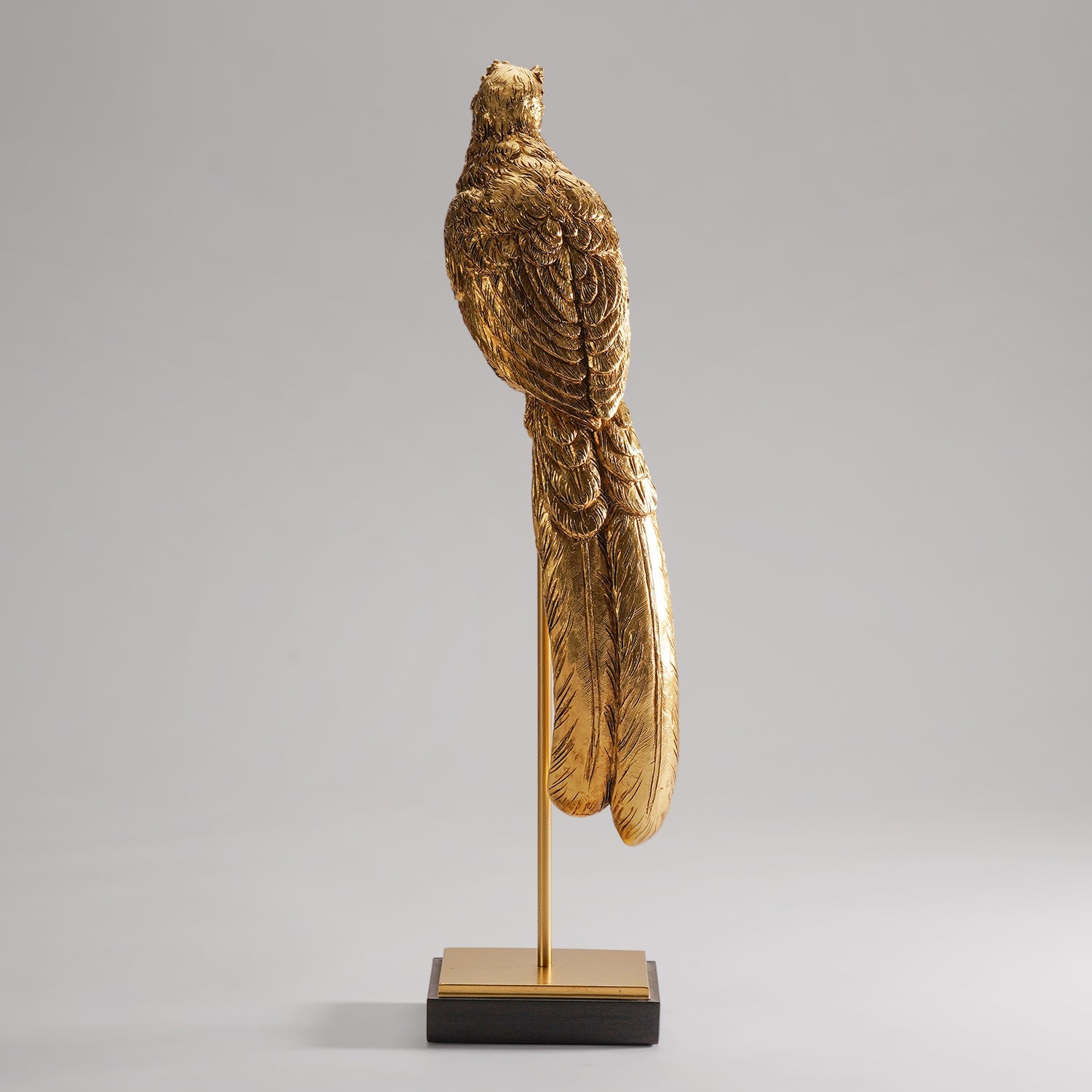 Gold Polyresin Bird Figurine