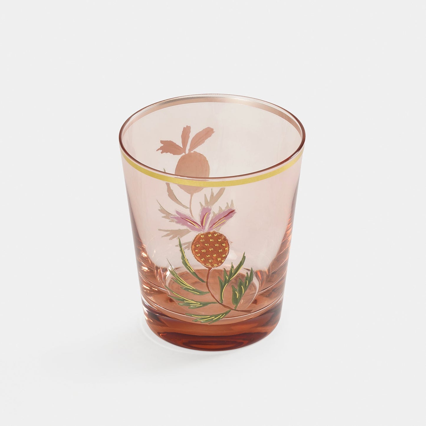 Set of 3 Multicoloured Printed Drinking Glasses