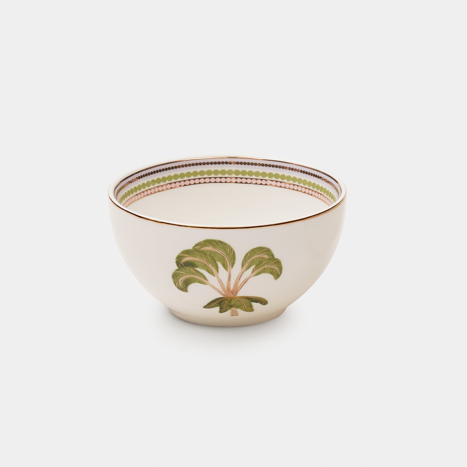 Set of 3 Green Solen Print Platter & Bowls