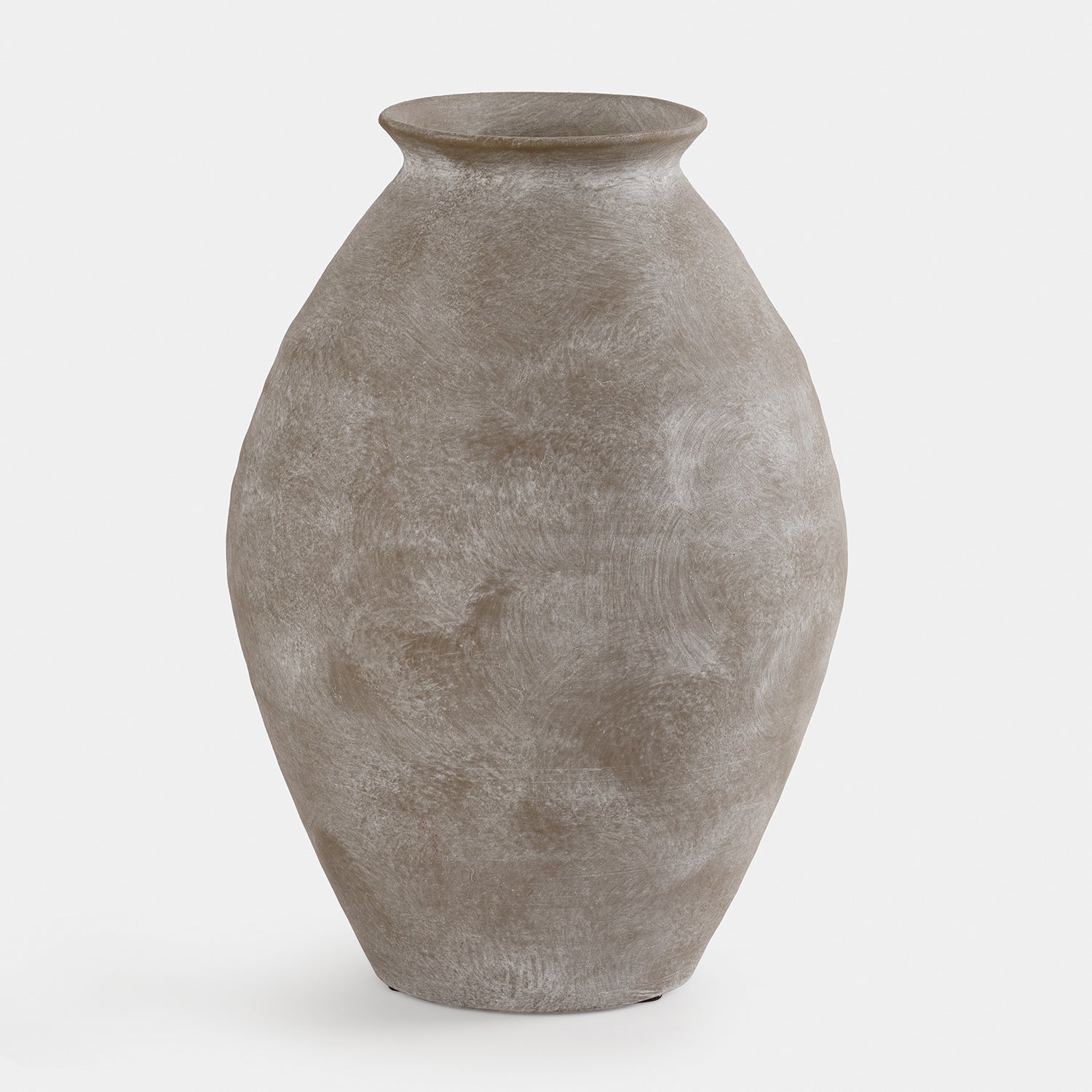 Grey Textured Terracotta Vase