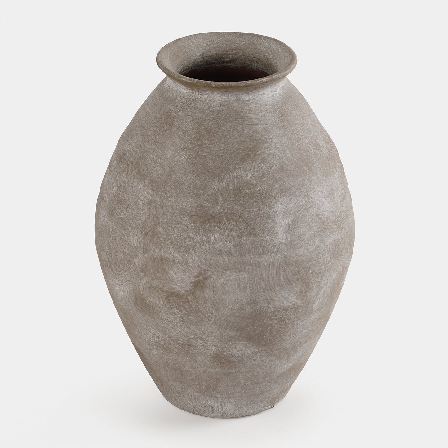 Grey Textured Terracotta Vase