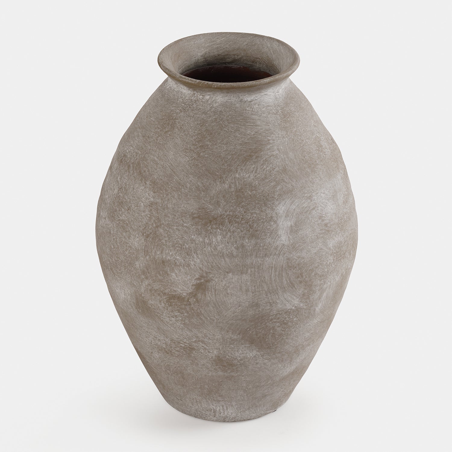Grey Textured Terracotta Vase