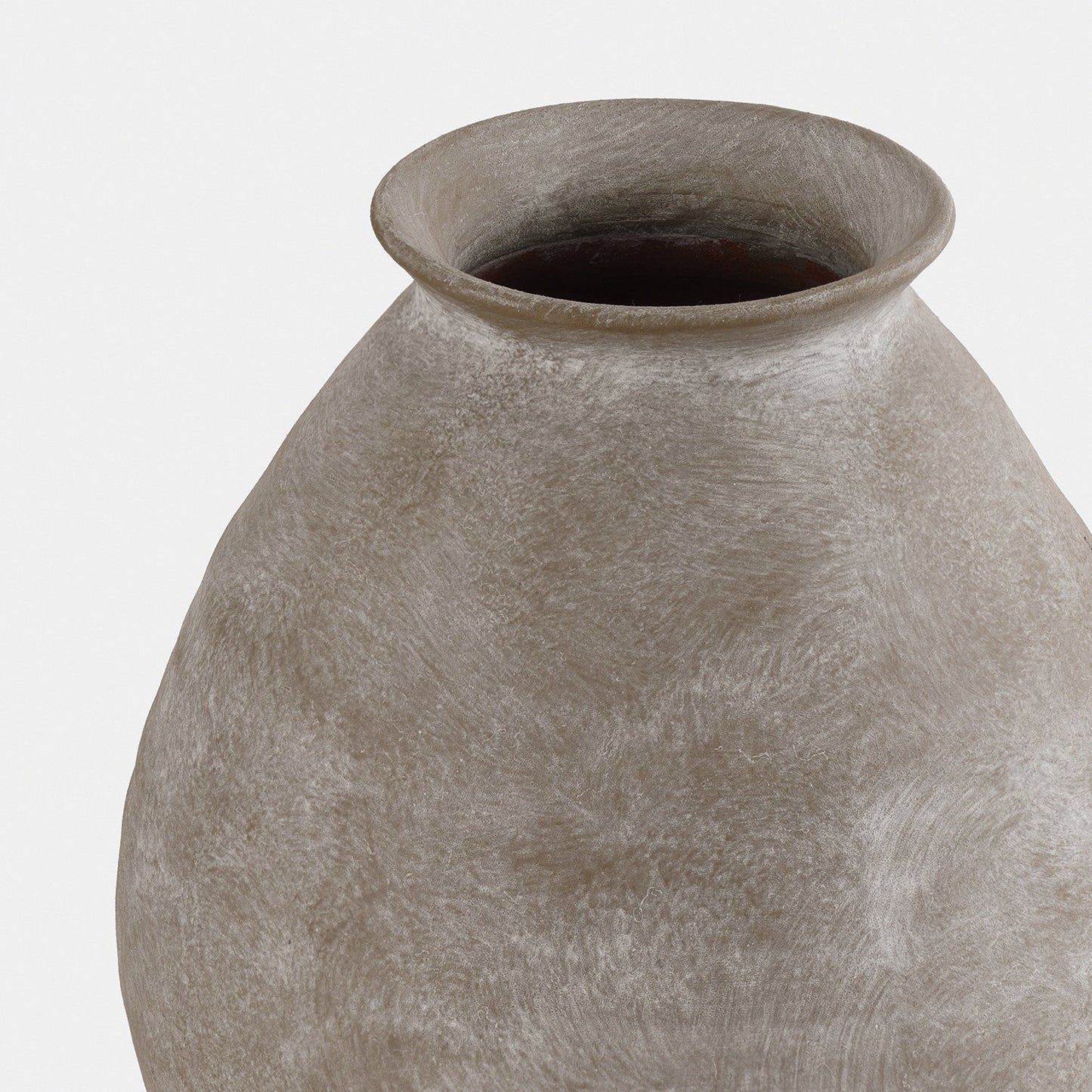 Grey Textured Terracotta Vase