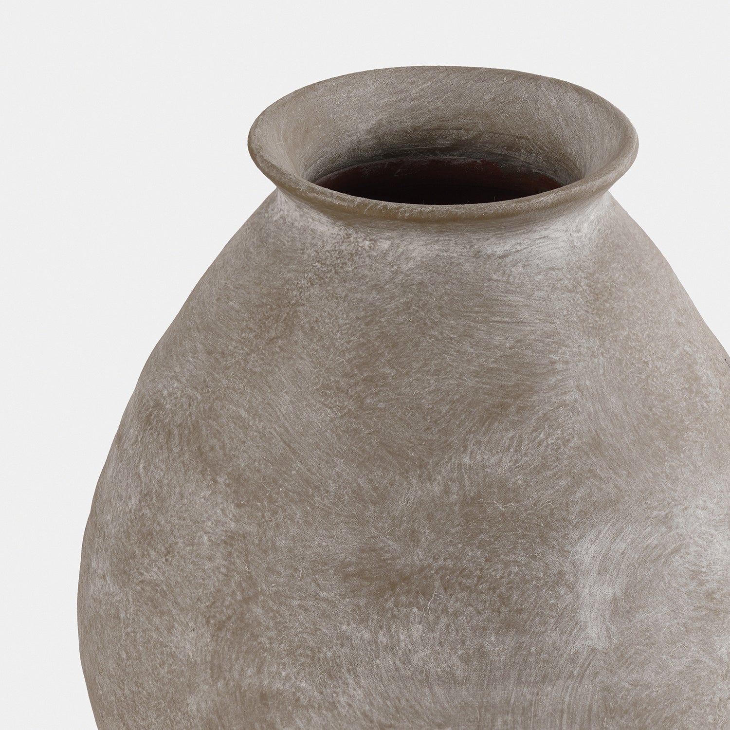 Grey Textured Terracotta Vase