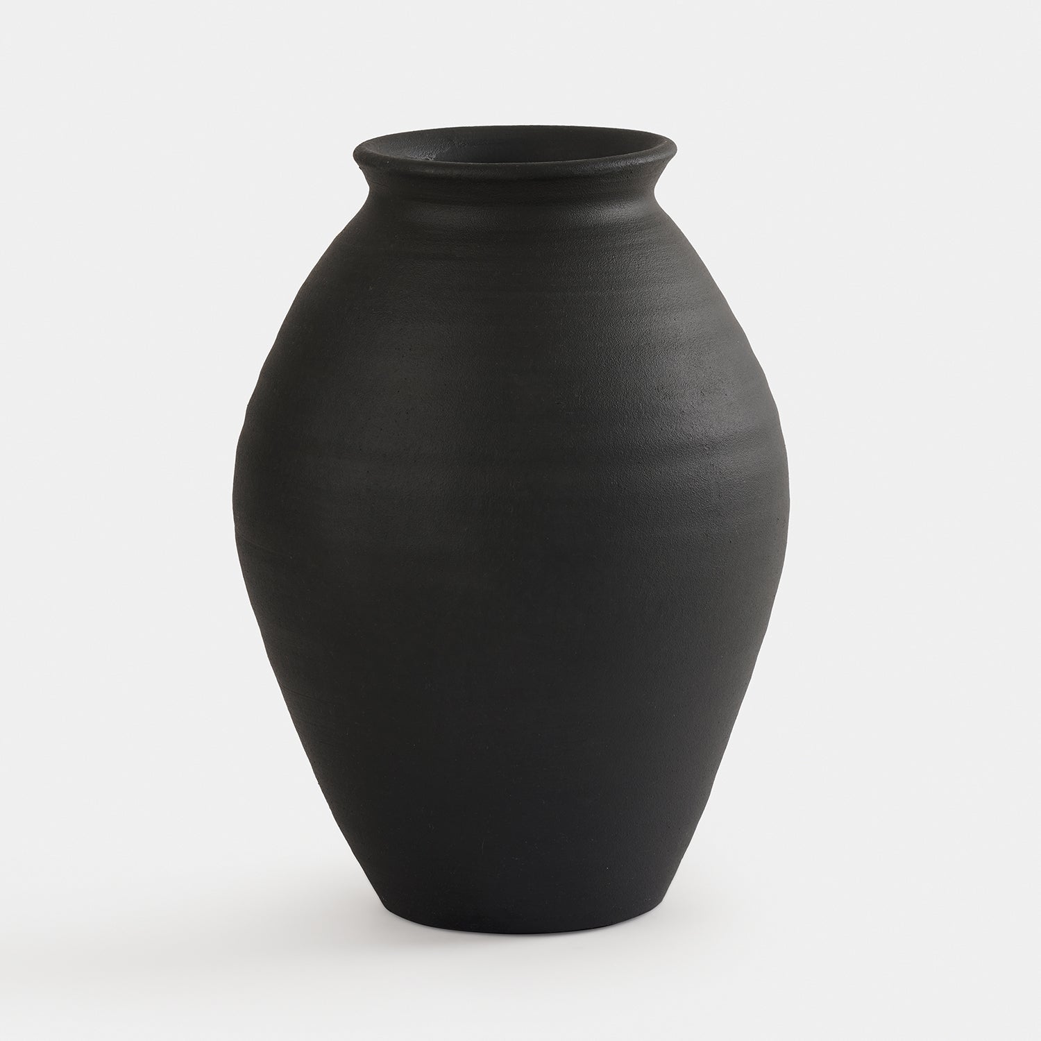 Charcoal Textured Terracotta Vase